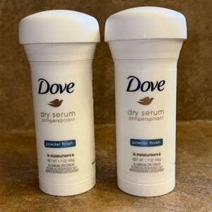2 New Dove Dry Serum Powder Fresh Antiperspirant